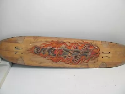 Rare Lib Tech 44  Longboard Skateboard Vintage Graphic Out Of Production Flames • $314.18