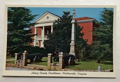 Henery County Courthouse Martinsville Virginia Postcard (M1) • $4.63