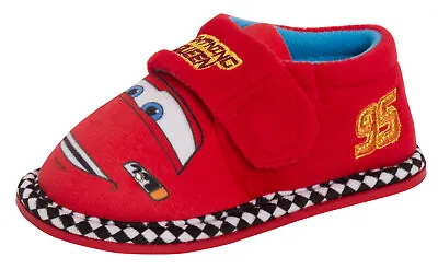 Disney Cars Slippers Boys Lightning McQueen Booties Indoor Infants Nursery Shoes • £12.95