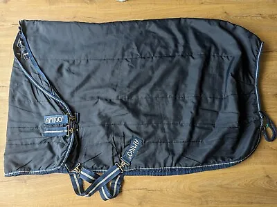 New Amigo Insulator Lightweight 100g Stable Rug - Navy/White 6'0  • £14.50