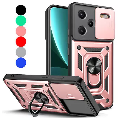 For Xiaomi Redmi Note 13 4G/Pro Plus+5G Shockproof Case Ring Phone Cover Stand • £6.99