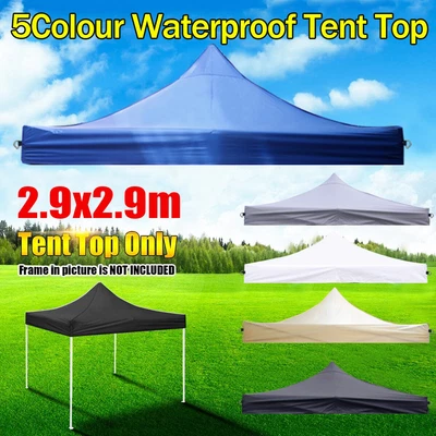 $31.89 • Buy 2.9x2.9m Gazebo Canopy Top Replacement 420D Waterproof Roof Cover Sun Garden