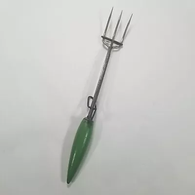 Meat Fork With Slider Pusher Vintage Green Handle 12  • $14.97