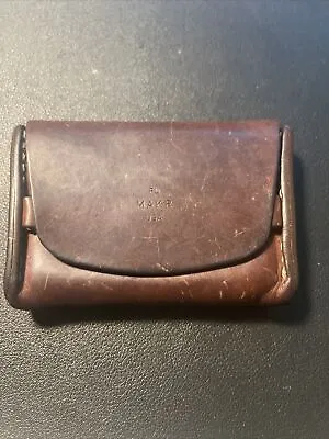 GREAT! MAKR  Hand Sewn Leather Flap Wallet  Oxblood • $39.99
