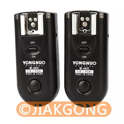 Yongnuo RF-603 C3 Wireless Remote Flash Trigger For Canon 7D 5D 40D  5D II • £33.05