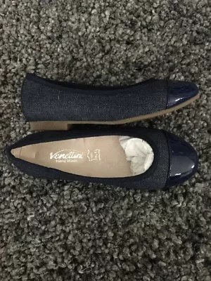 NEW Venettini Betty Ballet Flats Size 28 Blue  Z401-6 • $20.99