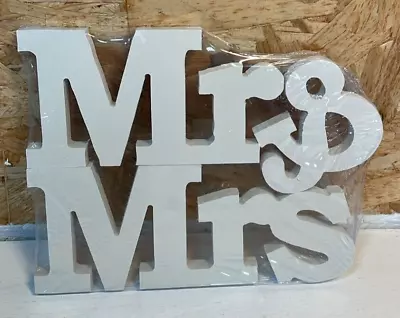 Mr & Mrs Letters For Wedding Table Decoration Mr & Mrs Sign Stand Wooden Letter • £5.59