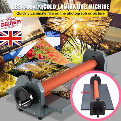 27.56  Cold Roll Laminator Manual Vinyl Photo Film Laminating Machine 700MM • £76.50