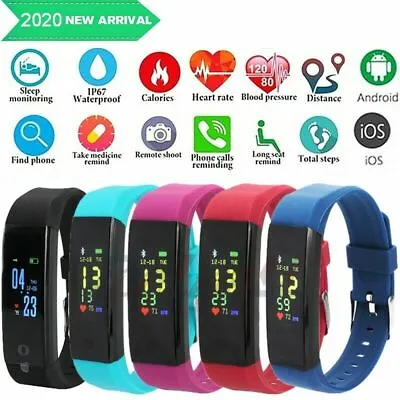 $13.79 • Buy Fitness Smart Watch Activity Tracker Heart Rate For Women Men Oxygen BP Monitor