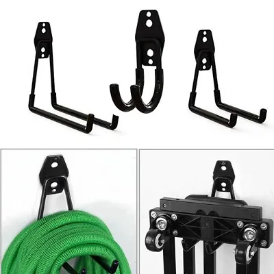 Heavy Duty Storage Hooks Wall Mounted Ladder Garage Bikes Tools Garden Shed • £6.22