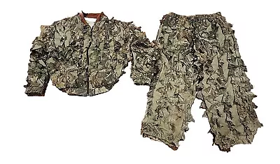 VINTAGE CABELA'S GHILLIE ADVANTAGE TIMBER HUNTING SUIT Made In USA MEN'S 2XL • $49.99