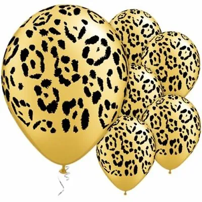 £5.99 • Buy 10 X Safari Animal Leopard Print Latex Helium Jungle Balloons Decorations