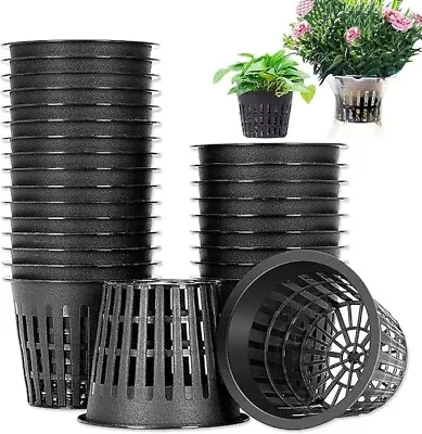 50 PCS 3-Inch Heavy-Duty Net Pots: Ideal For Hydroponics And Plant Nursery Needs • $16.94