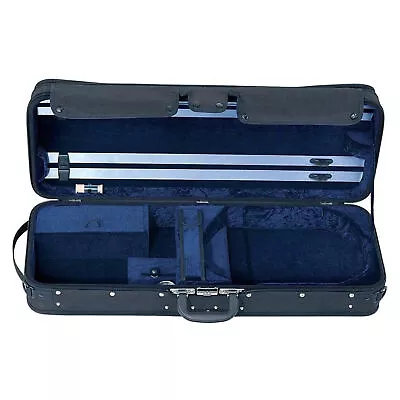 GEWA Viola Case Concerto Oblong Adjustable 36-42.5cm Body Black/Blue • $324.90