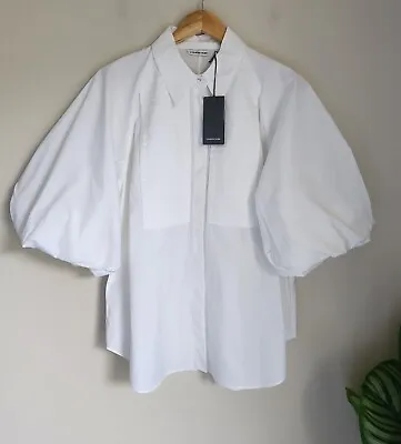 $59.99 • Buy Country Road Poplin Blouson Sleeve Shirt  Size 10, S,Antique White BNWT RRP$199