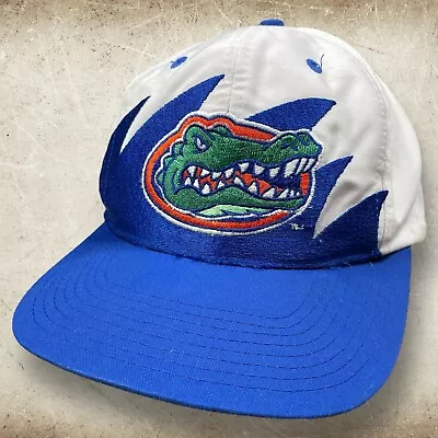 VTG 90’s Florida Gators UF Logo 7 Athletics Shark Tooth Snapback Hat Cap • $79.99