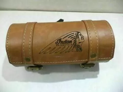 New Pure Leather Tool Bag For Engraved Indian Chief Motorcycle In Tan Color • $102.73