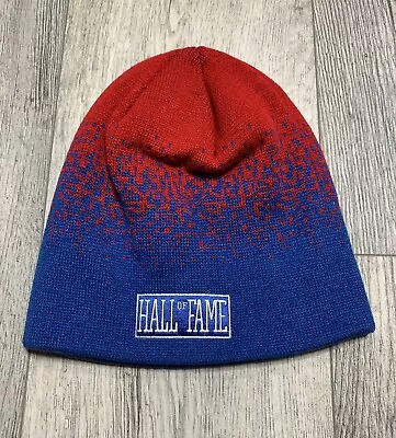 MITCHELL & NESS X HALL OF FAME “Fade” Beanie (BLUE/RED) (ONE SIZE) • $19.99