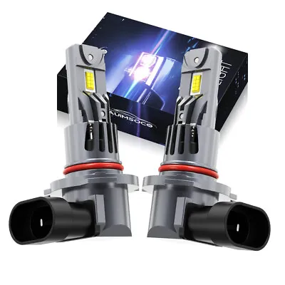 10000K 9012 HIR2 LED Headlight Bulbs Kit High Low Beam Super Bright Combo White • $49.99