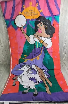 Vintage Disney Hunchback Of Notre Dame Sleeping Bag Esmeralda Quasimodo  • $29.99