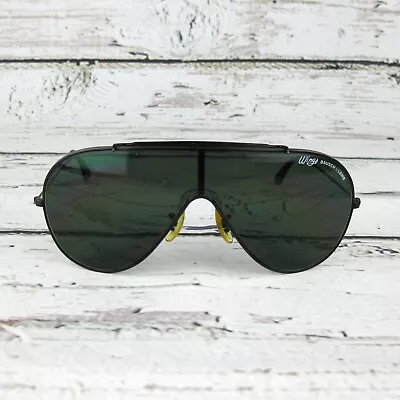 Vintage Ray Ban Bausch & Lomb Wings Shield Aviator Sunglasses 80s • $79.95