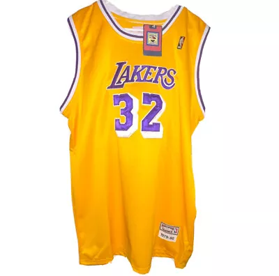 Magic Johnson Lakers Mitchell Ness Jersey Hardwood Classics 79-80 NBA Sz 56 NWT • $95