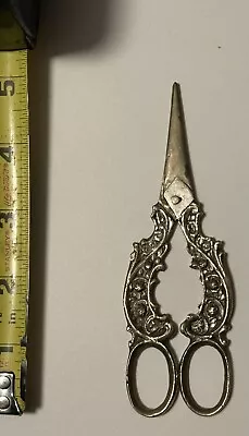 Ornate Vintage Embroidery Scissors Floral Handles 5 Inchess Long • $24.95