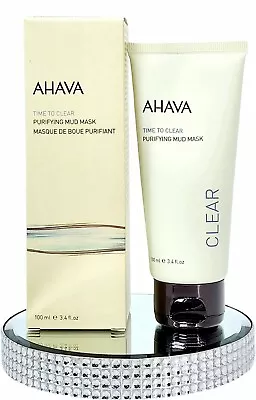 Ahava Time To Clear Purifying Mud Mask Active Deadsea Minerals FULL SZ 3.4oz $38 • $14.99