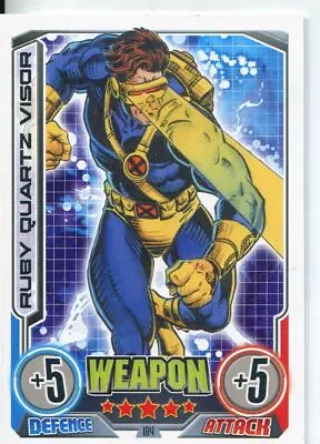 Marvel Hero Attax Series 2 Base Card #184 Ruby Quartz Visor [Cyclops] • $2.11