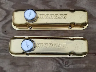 Moroso Gold Valve Covers Pontiac GTO T/A Firebird Rare 400 326 389 455 421 350 • $225