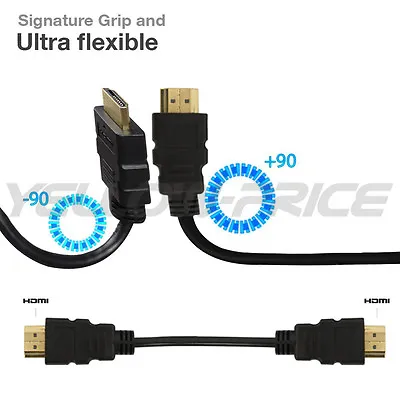 Ultra Flexible HDMI Cable 1M 10M 5M High Speed 1080p High Definition HD AU Stock • $9.49