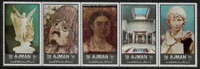 Ajman Michel's #2059A-63A MNH Strip - Ancient Art • $1.49