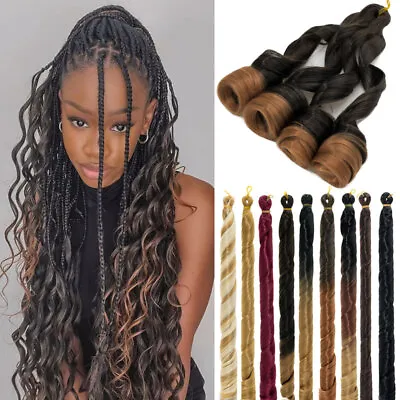 CLEARANCE Curly Braiding Hair Loose Wavy French Curls Silky Synthetic Extensions • $13.63