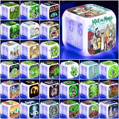 $11.99 • Buy Rick And Morty Alarm Clock LED Digital Color Changing Night Light Cube Clock