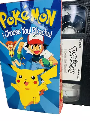 Pokémon I  Choose You Pikachu Kids Movie VHS Tape Pokémon Nickelodeon TESTED • $12.24