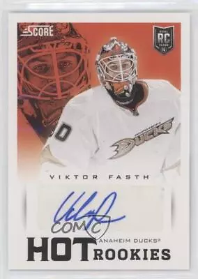 2013-14 Score Hot Rookies Signatures Viktor Fasth #625 Rookie Auto RC • $8.30