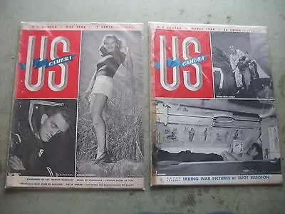 Lot Of 6 1944-46 US Camera Magazine Photography Paper Ephemera Hayworth A Adams • $29.55