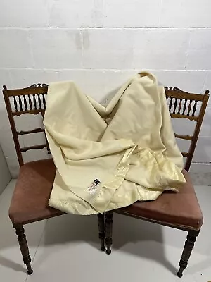£49.99 • Buy Vintage Pure Merino Wool Blanket Made In England 179cm X 246cm