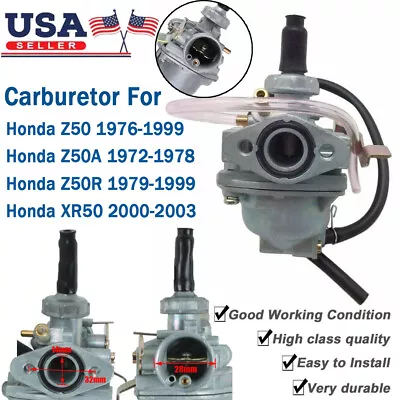 Carburetor Carb For Honda Z50 Z50R Z50A XR50R CRF50F 1972-1999 32MM USA SHIP • $13.69