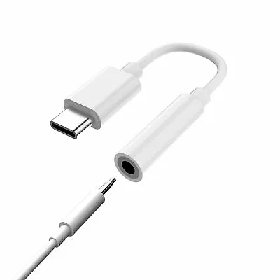 Universal USB Type C To 3.5mm AUX Headphone Adapter Jack Cable For Android White • $1.36