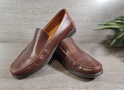 Mephisto 71430 Air Relax Mens 9 US Brown Leather Comfort Loafer Casual Shoes  • $44.95