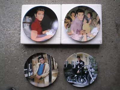 Lot Of 4 Elvis Presley  Elvis Young And Wild  Collector Plates 124&5 • $8.56