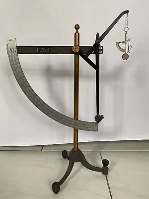 Vintage Amthor Paper Counting Scale; Brass & Cast Iron;  22 In. Tall Retro Tool • $175