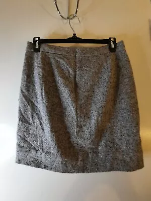 J. Crew Women's Grey  & Black Multi Color Wool Short Skirt With Lining - Size 4 • $14.99