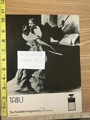 Tabu Dana Fragrance 1988 Vintage Print Ad Advertisement • £12.50