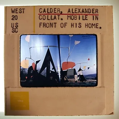 Alexander Calder Mobile In Front Of His Home In Saché France 35mm Slide • $15