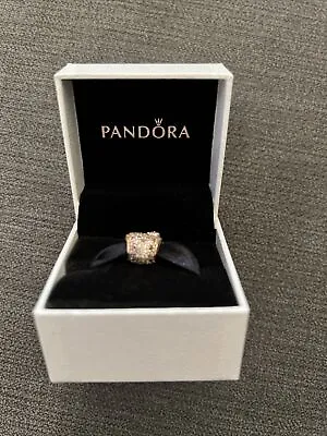 £54.99 • Buy Pandora Heart Charm Bead DiamantÉ Crystals Bnib Gold Colour