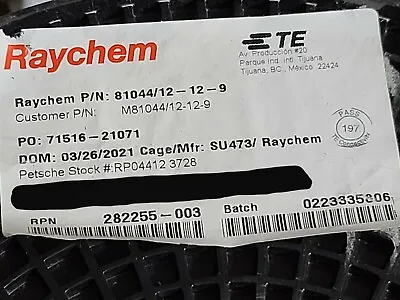 Raychem/TE M81044/12-12-9 #12awg XLPA/XLPVDF 150C/600V Milspec Wire White /50ft • $49.99