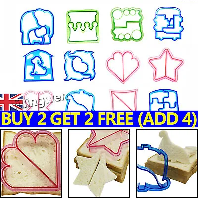 £3.90 • Buy Kids Lunch Sandwich Toast Mould Cookies Mold Cake Bread Food Cutter DIY Cooking