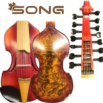 Bird's Eye Maple Wood  7×7 Strings 15  Viola D'Amore Professional Viola #15136 • $799